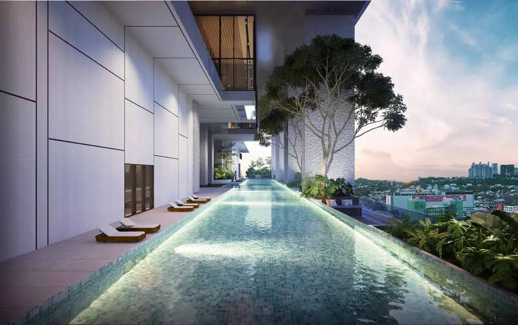 Bangsar Hill Park Level 6L・半室內泳池(Artist's Impression)