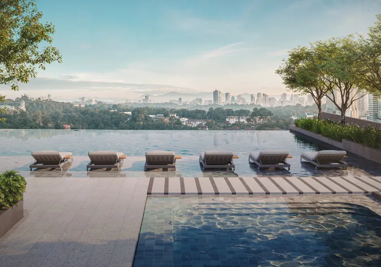 Parkside Residences Level 8・無邊際泳池（Artist's Impression）