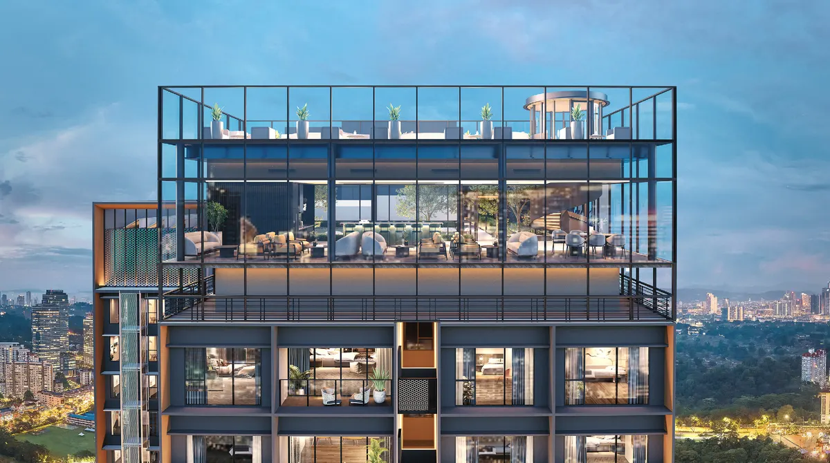 Parkside Residences Level 61–62・頂樓露台（Artist's Impression）
