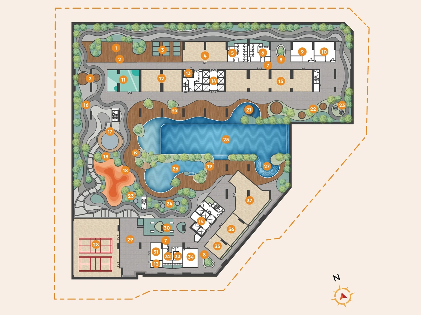 Sunway Velocity 3 設施層・Level 8 平面示意圖（Artist's Impression）