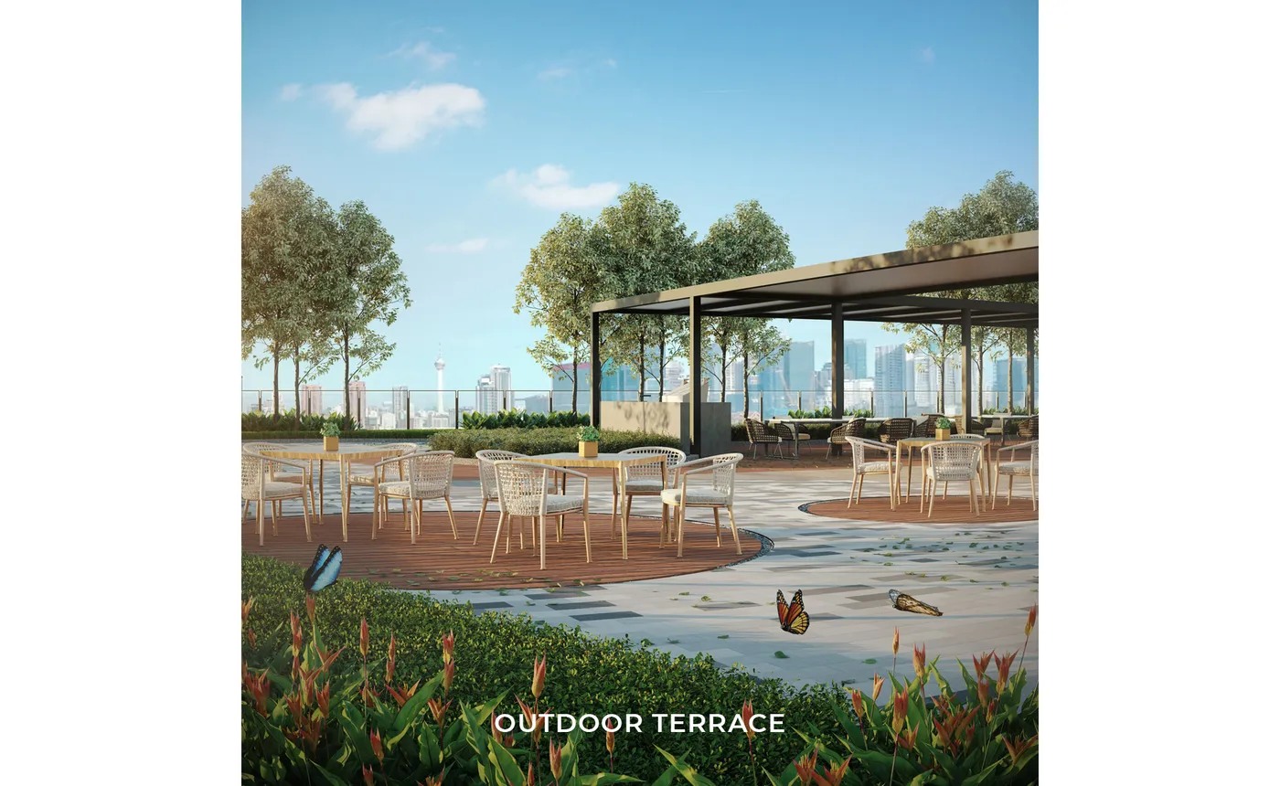 Sunway Velocity 3 Level 8・戶外露台示意圖（Artist's Impression）